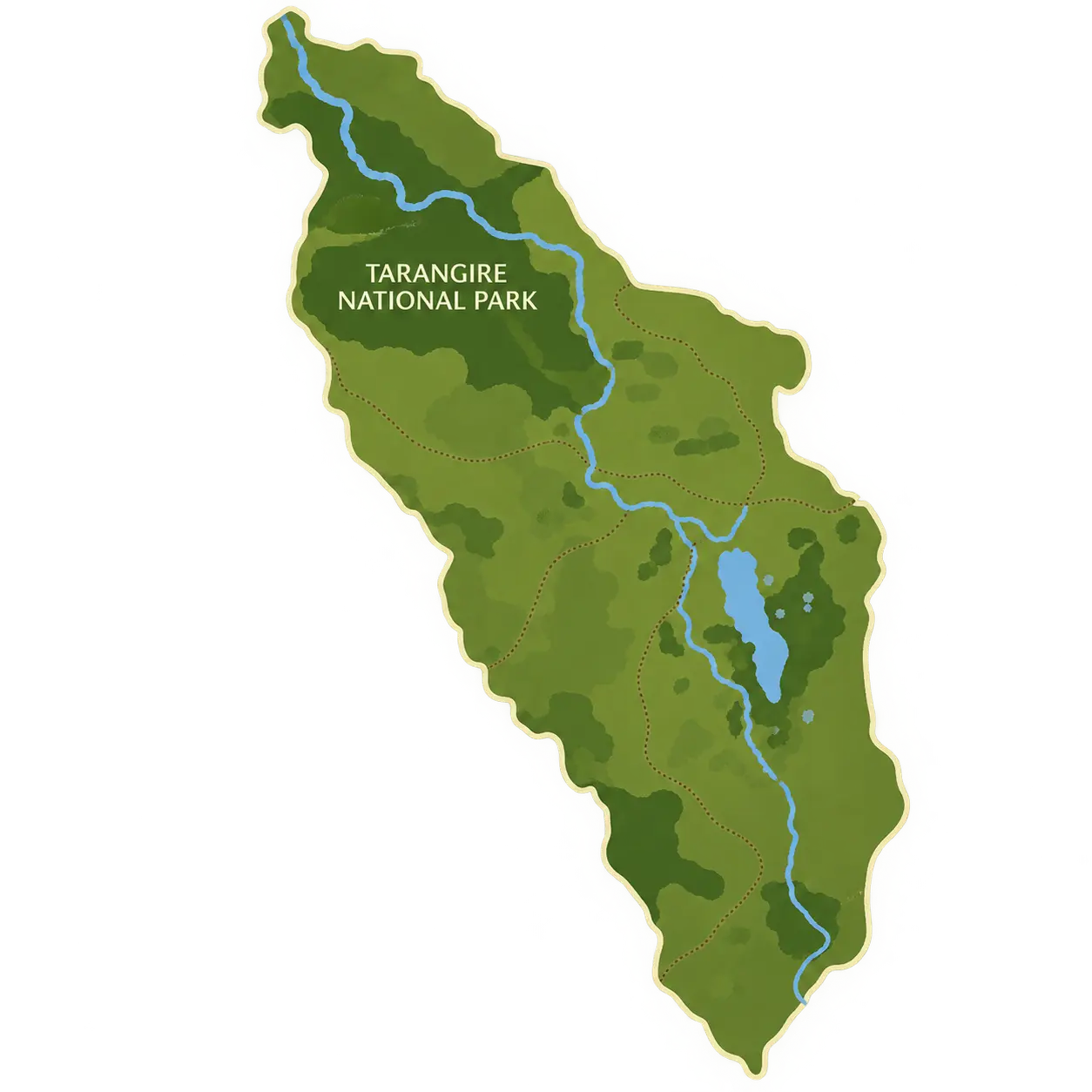 Map of Tarangire National Park