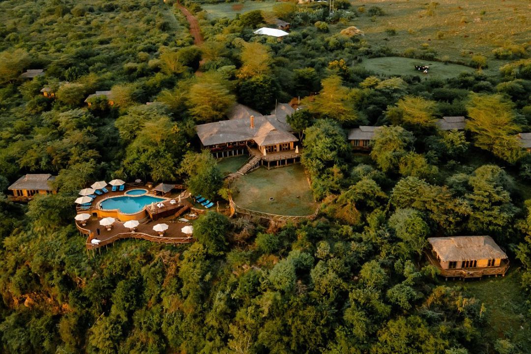 Luxury safari lodge near Lake Manyara Tanzania
