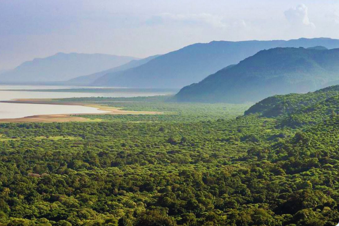 Great Rift Valley escarpment overlooking Lake Manyara