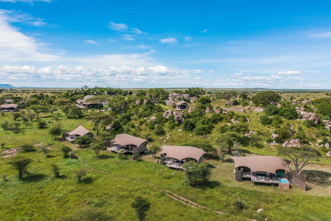 Safari tent in the Serengeti