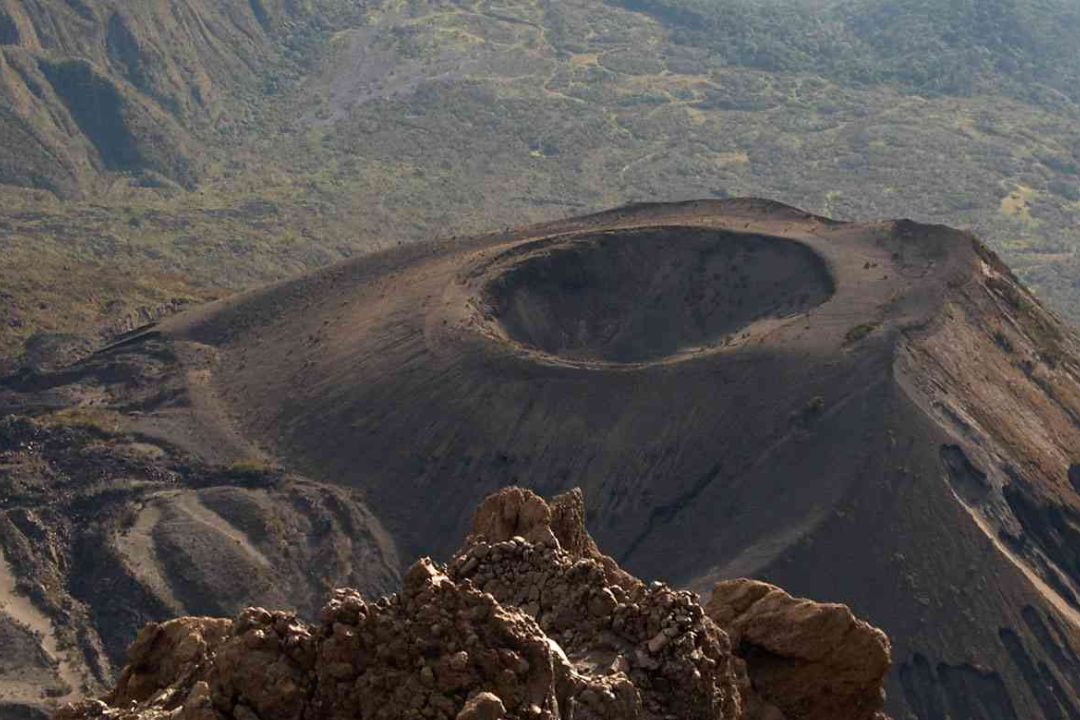 Volcanic slopes of Mount Meru