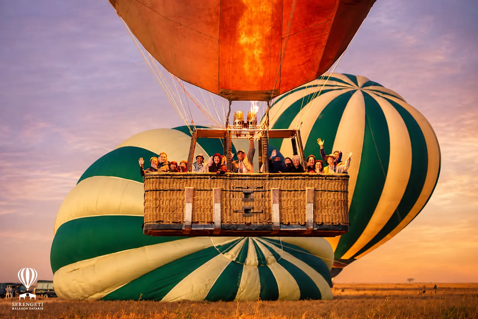 Hot air balloon safari