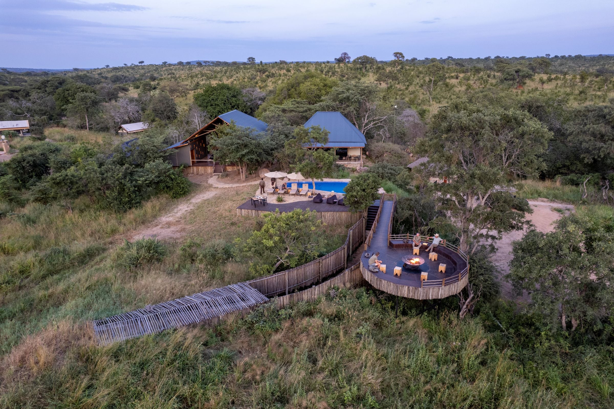 Tented safari camp in the Tarangire wilderness