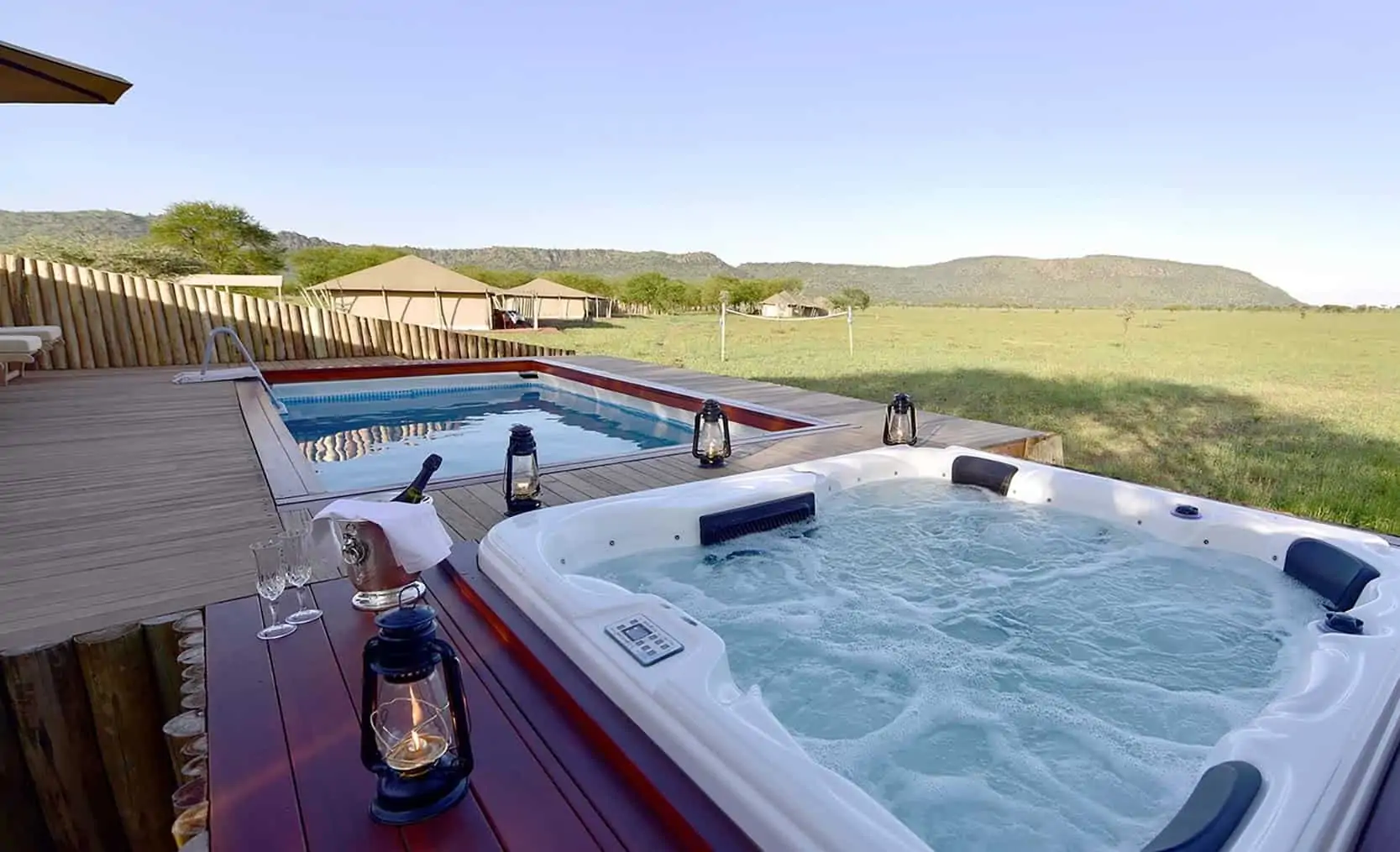 Luxury tented camp in the Serengeti